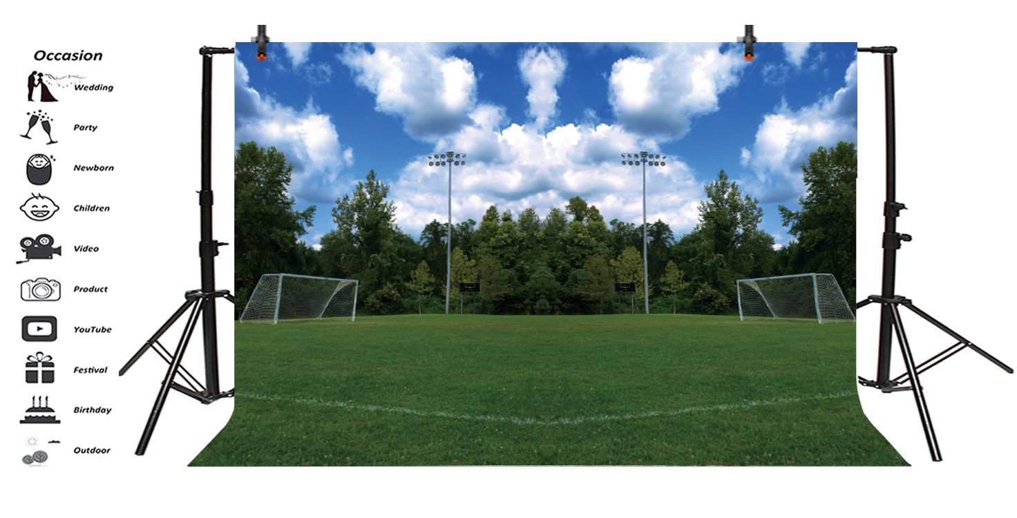 Amazon.com : Leyiyi 7x5ft Photography Background Baseball Field Backdrop  School Training Ground Fierce Competition American Football Photo Portrait  Vinyl Video Studio Prop : Electronics