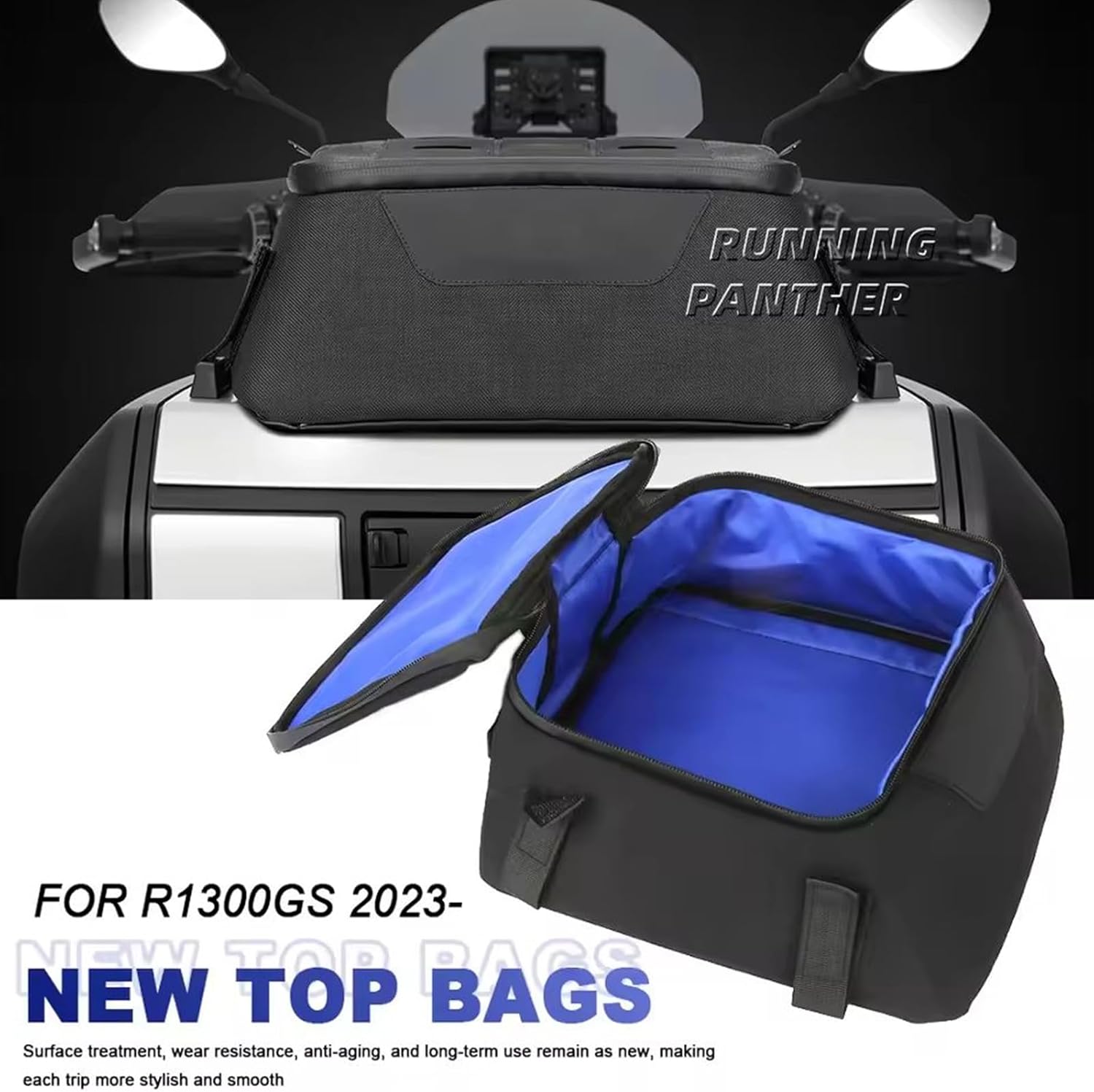 for BMW R1300GS ADV R 1300 GS R1300gs Adventure 2023-2025 Motorcycle luggage Accessory Travel Bag Tail Bag Waterproof Multi Functional Expansion Space Topcase Detachable Tool Bags