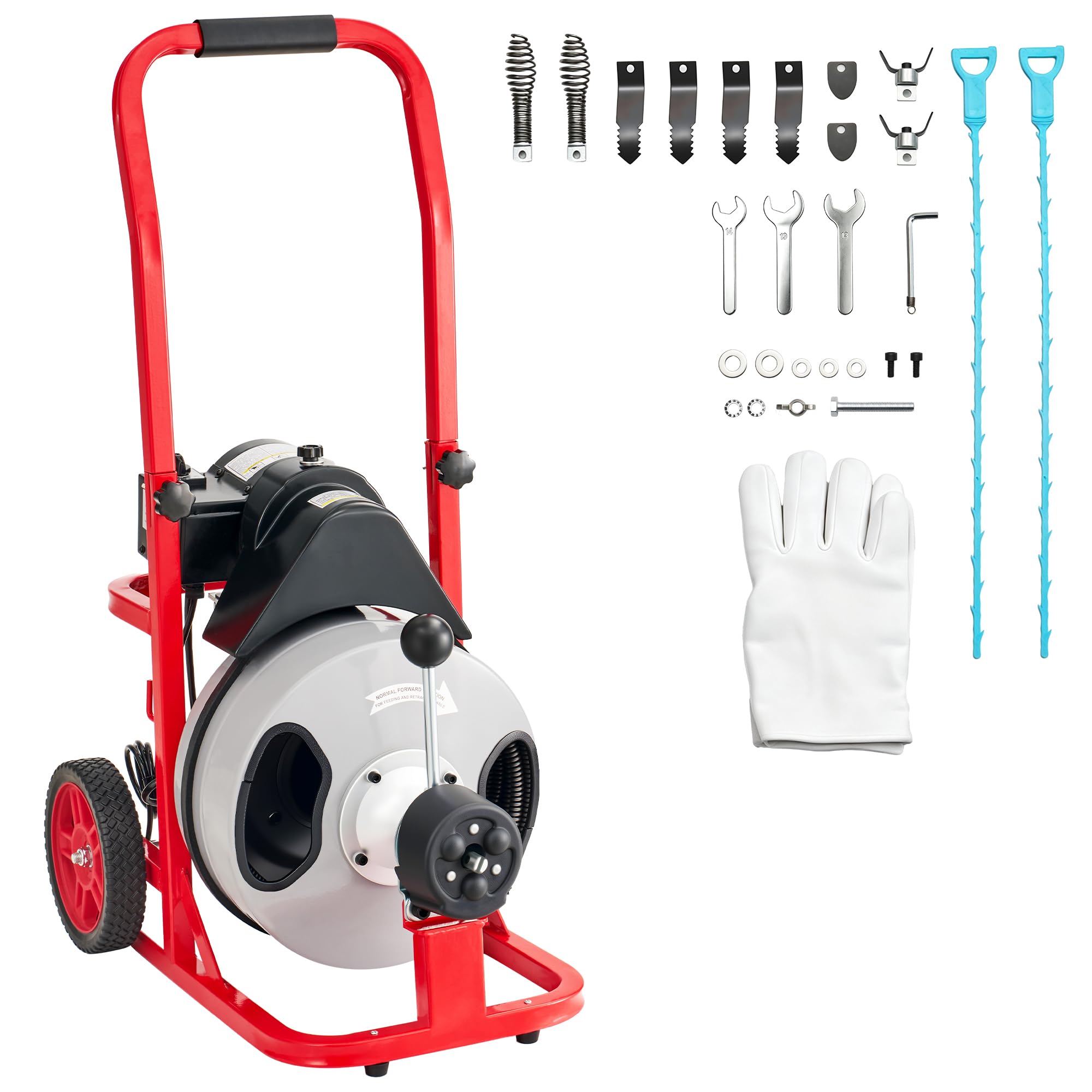 Albott 100 FT x 1/2 inch Electric Drain Cleaner Machine