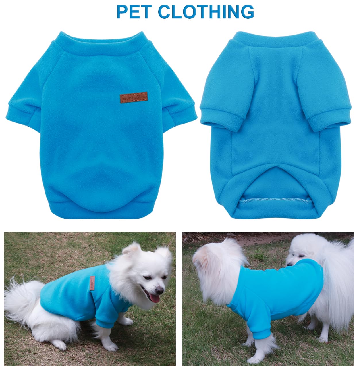 HuaLiSiJi Dog Jumper Dog Hoodie Puppy Fleece Jumper Chihuahua Clothes - Image 3
