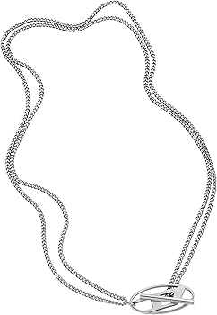 Amazon | Diesel メンズ ステンレススチールチェーンネックレス