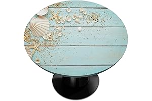 Beach Wood Texture Tablecloth with Elastic Edge