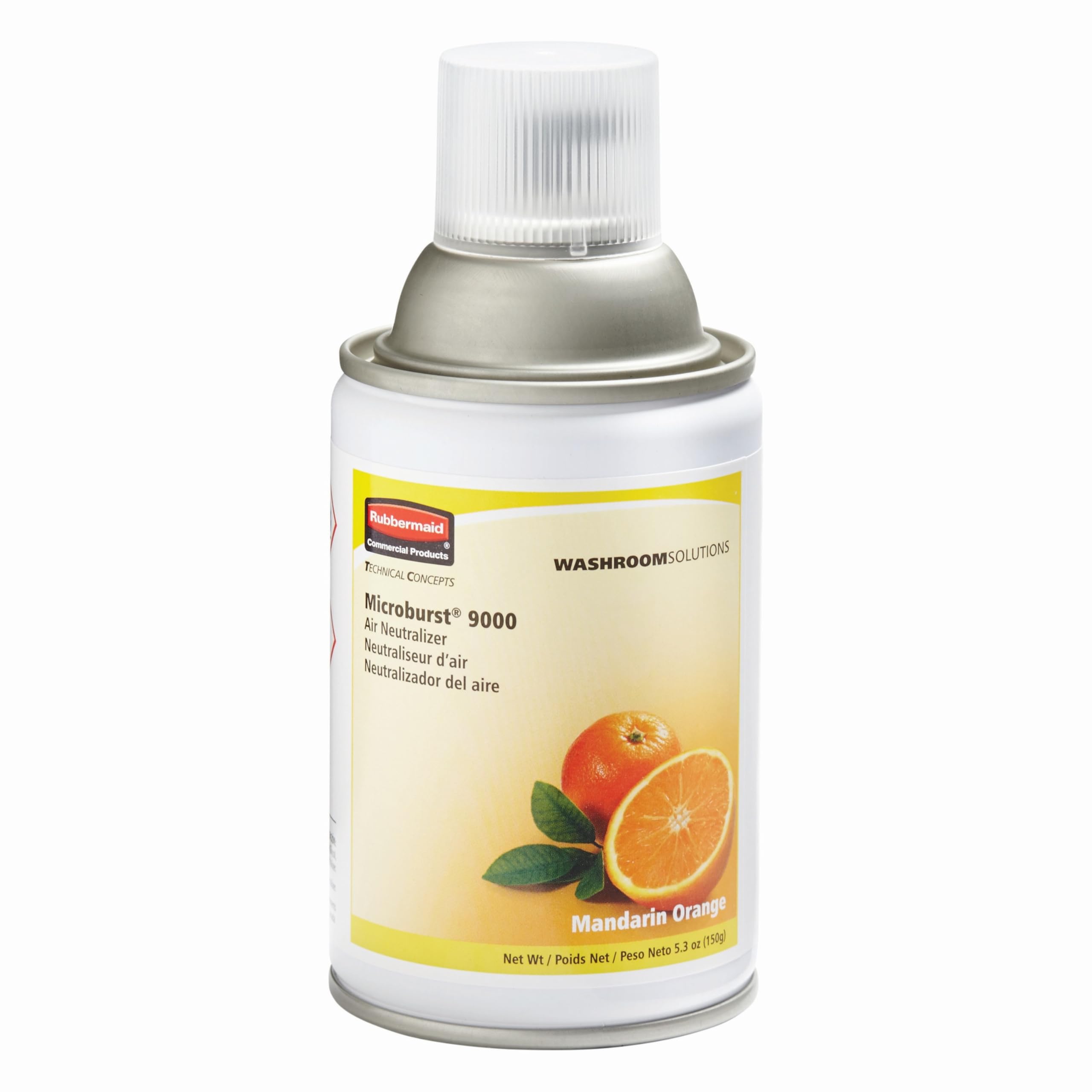 Rubbermaid Commercial Microburst 9000 Aerosol Air Freshener Refill, Mandarin Orange, FG402093