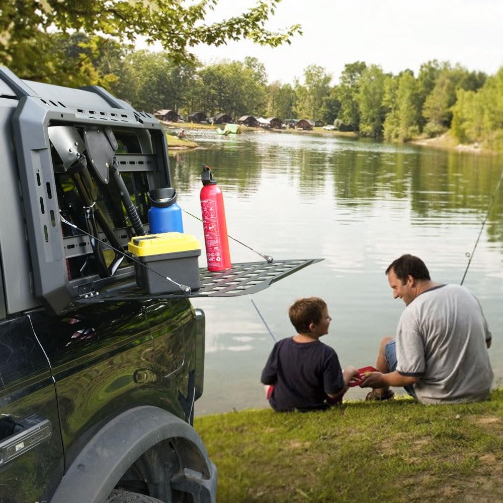 MAIKER Rear Window Molle Panel, Modular Tactical Storage Panel System, Rear Window Platform for Off-Road Accessories Compatible with Ford Bronco 2021-2024 4-Door Hardtop