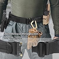 Vista 6 de Cinturón de batalla táctico de 32 a 41 pulgadas (con colgador de cinturón) (aparejador de liberación rápida) 1.75 pulgadas MOLLE y cinturones