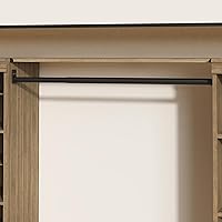 Vista 4 de ClosetMaid Kit de estante de almacenamiento modular y barra colgante, arena