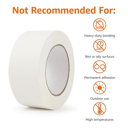 Cinta Gaffer Amazon Basics Blanca 2"x90' No Residuo miniatura 4