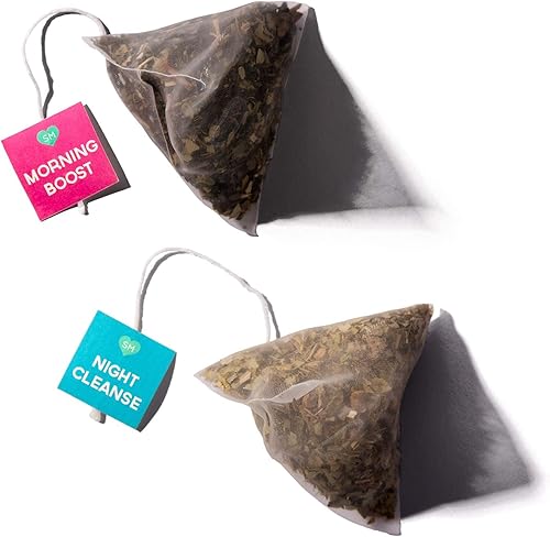 Miniatura 8 de Té natural SkinnyMint Teatox de 2 pasos, té para programa de desintoxicación de 28 días, fácil de seguir, formulación eficaz, sabor delicioso