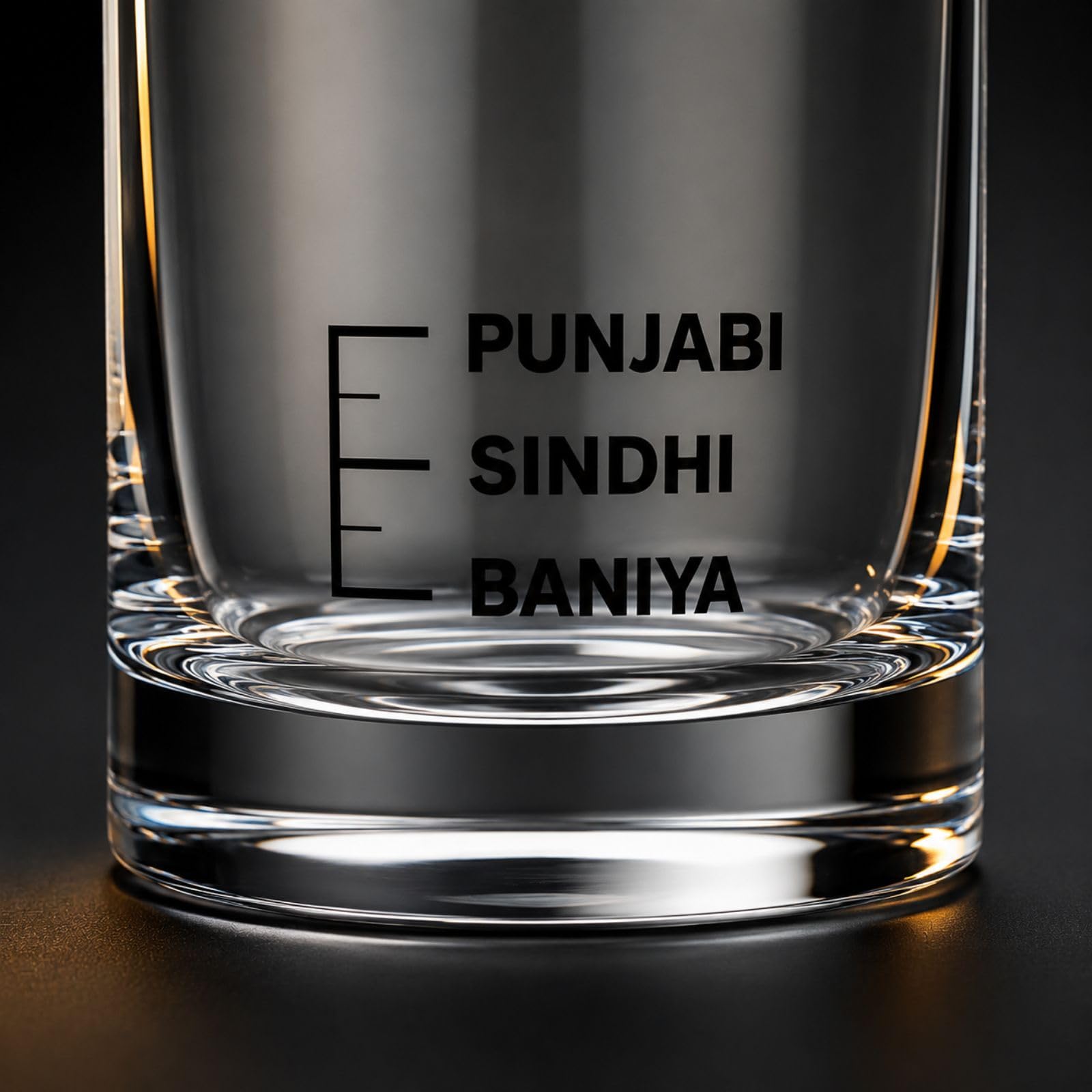 Nutcase Designer Whiskey Glasses for Men Liquor Glass - Fun Anniversary Birthday Gift Funny Gifts for Husband Bf (PANJABI, Sindhi, BANIYA) 3