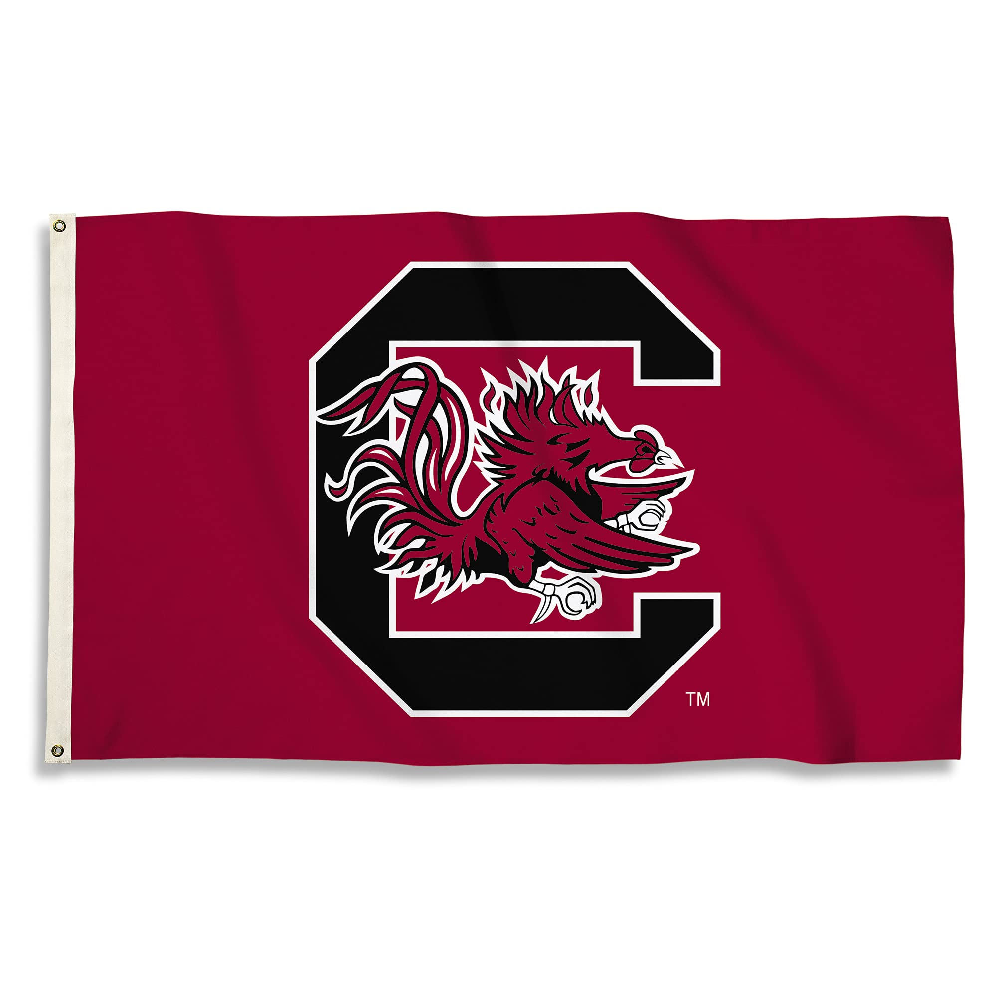 BSI PRODUCTS, INC. - South Carolina Gamecocks 3’x5’ Flag with Heavy-Duty Brass Grommets - UofSC Football, Basketball, & Baseball Pride - High Durability for Indoor or Outdoor Use - Great Gift Idea