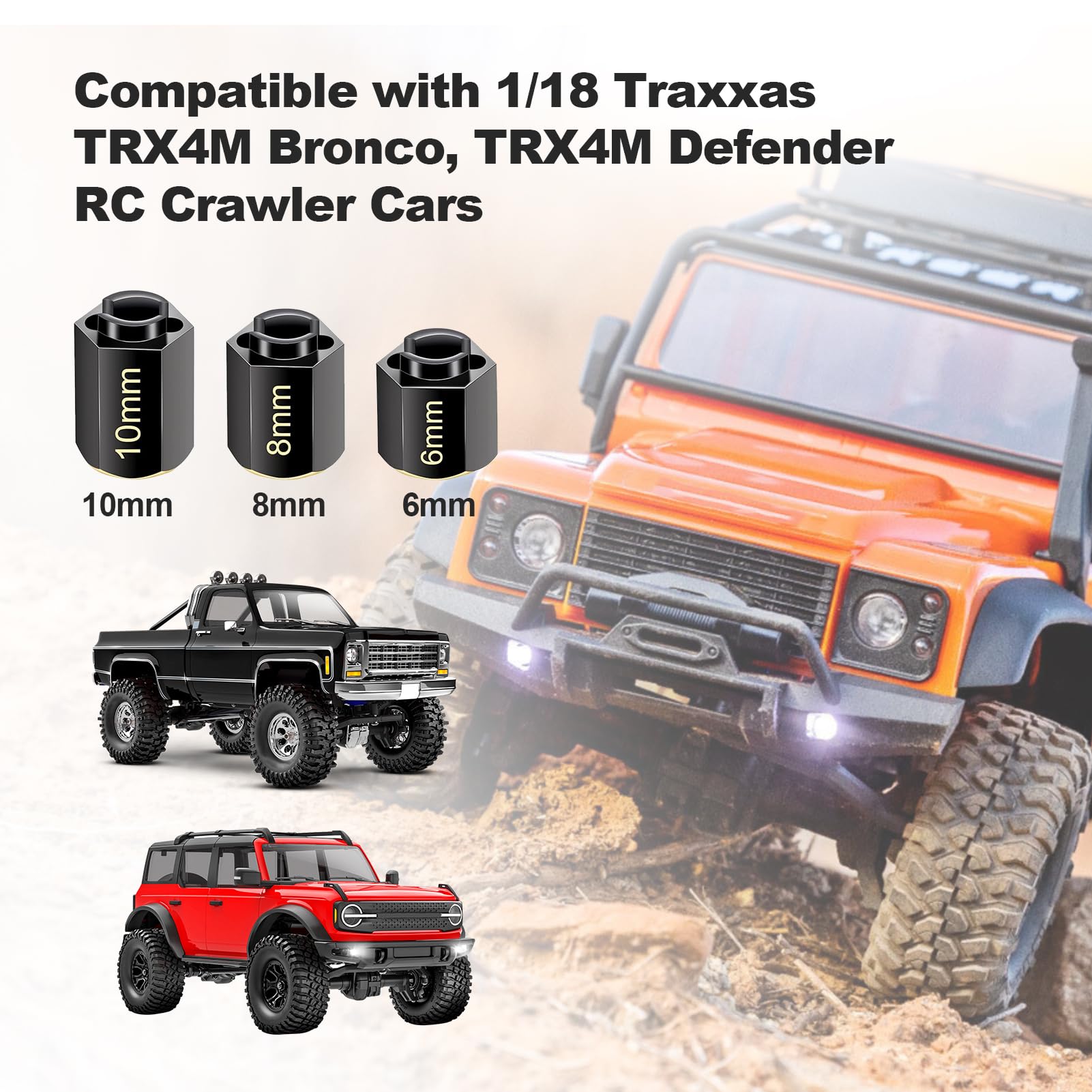 Amazon | HobbyPark 真鍮六角延長 TRX4M アップグレード用パーツ 拡張 