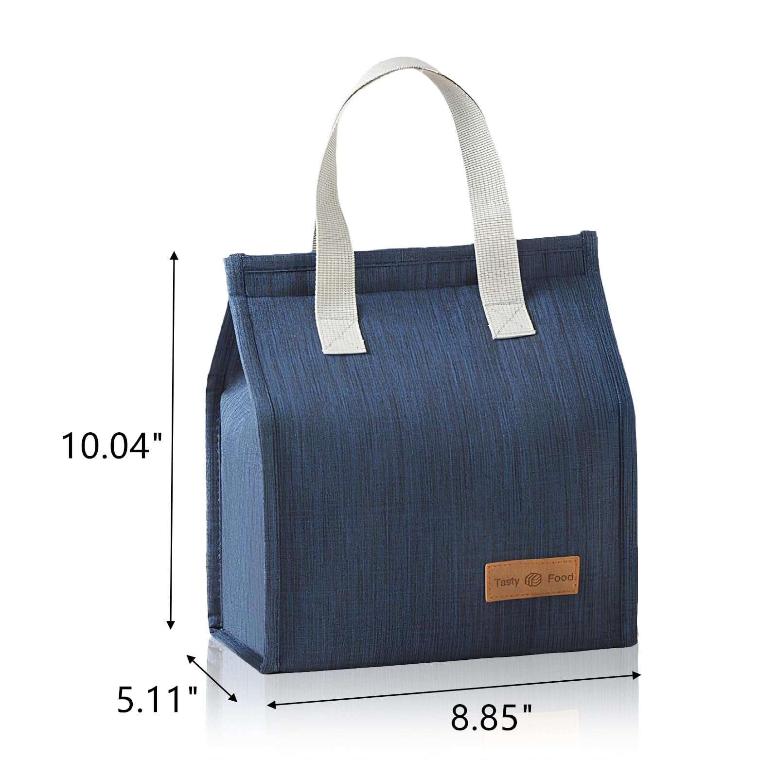 Lunch-Taschen, wiederverwendbar, isolierte Bento-Taschen, große Tragetasche, Lunchbox für Damen und Herren, wasserdichte Kühltasche mit Aluminium für Büro, Arbeit, Picknick, Strand, Reisen
