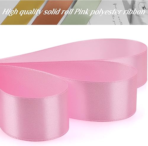 Miniatura 96 de Cinta de oro rosa de 1-1/2 pulgadas, para envolver regalos, 50 yardas, corona de fiesta de boda, costura, accesorios para el cabello, decoración