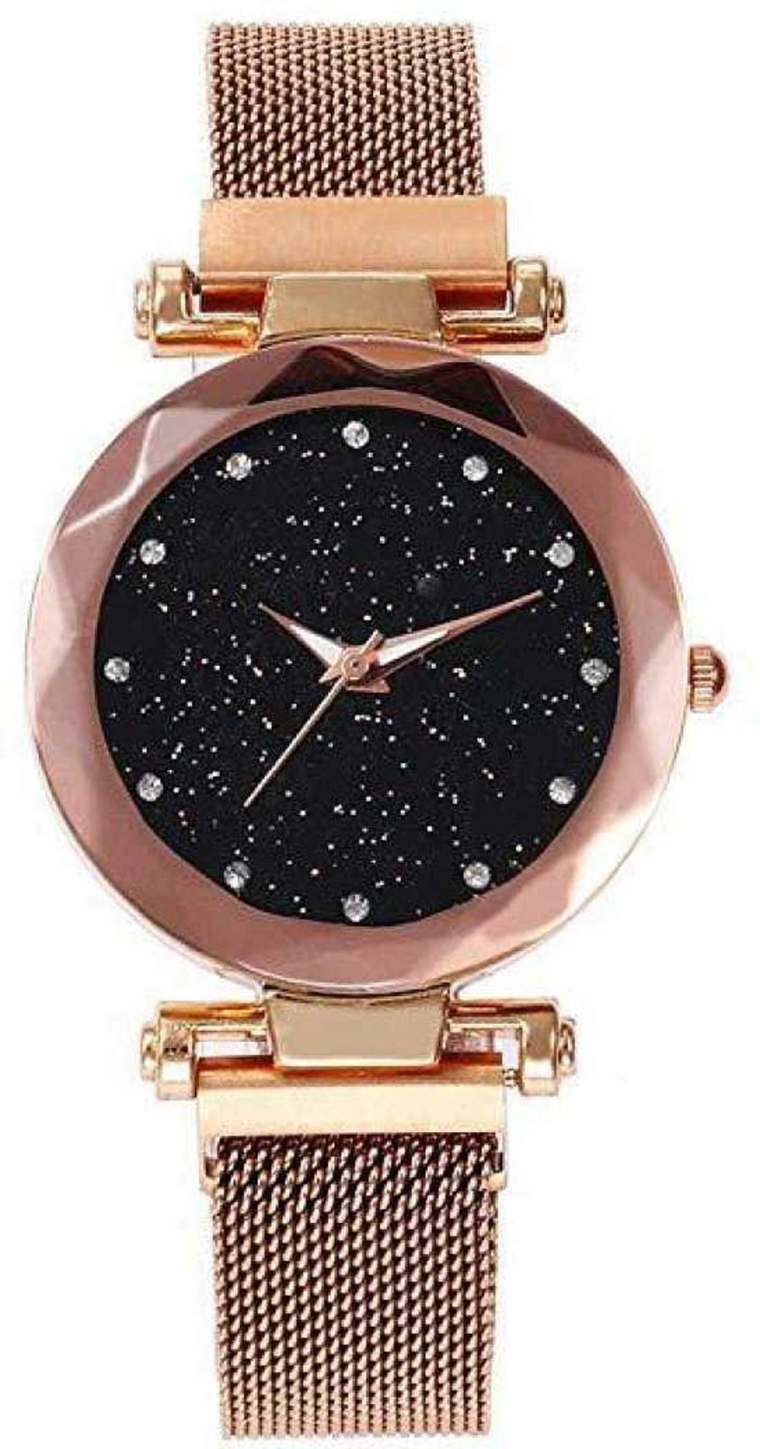 fuerdanni Womens 00022210 Luxury Mesh Magnet Buckle Starry Sky Quartz Watches (Galaxy Black) (B0838GN33Z) Amazon Price History, Amazon Price Tracker