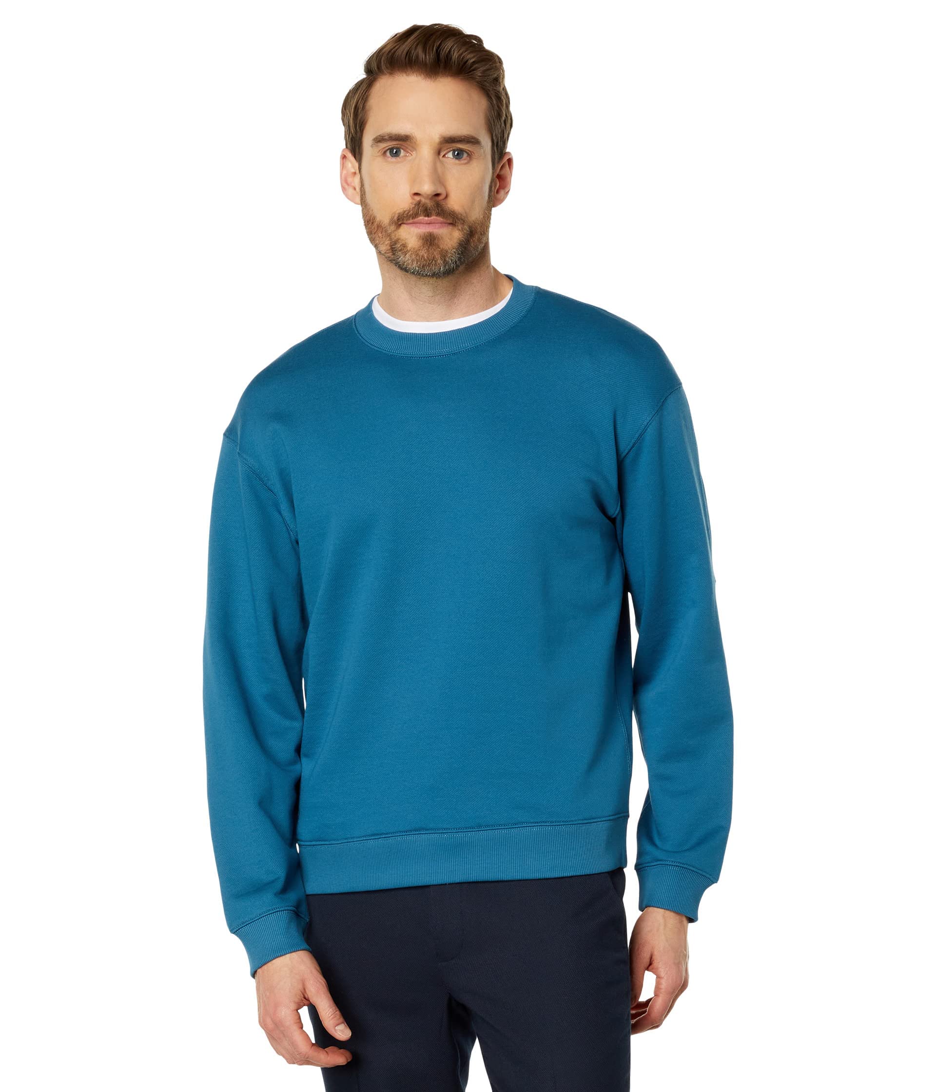 Theory Men's Colts Crew Cr.Force Pullover Sweater