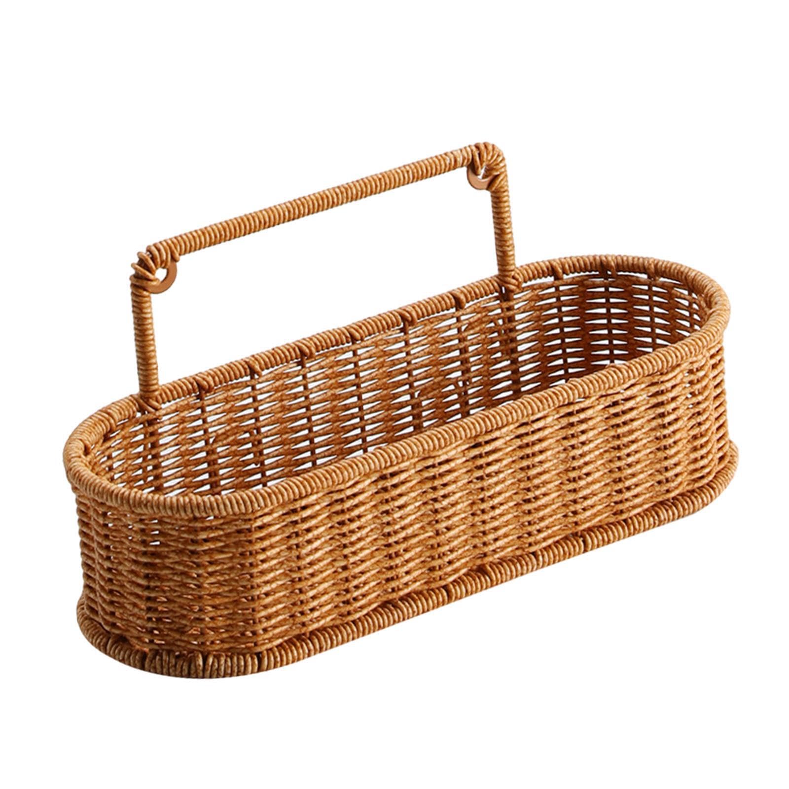 Quilstm Woven Storage Baskets Chic Hanging Storage Baskets Provide Versatile Solution For Various Household Items Basket Fruit Sundries Organizer Kitchen