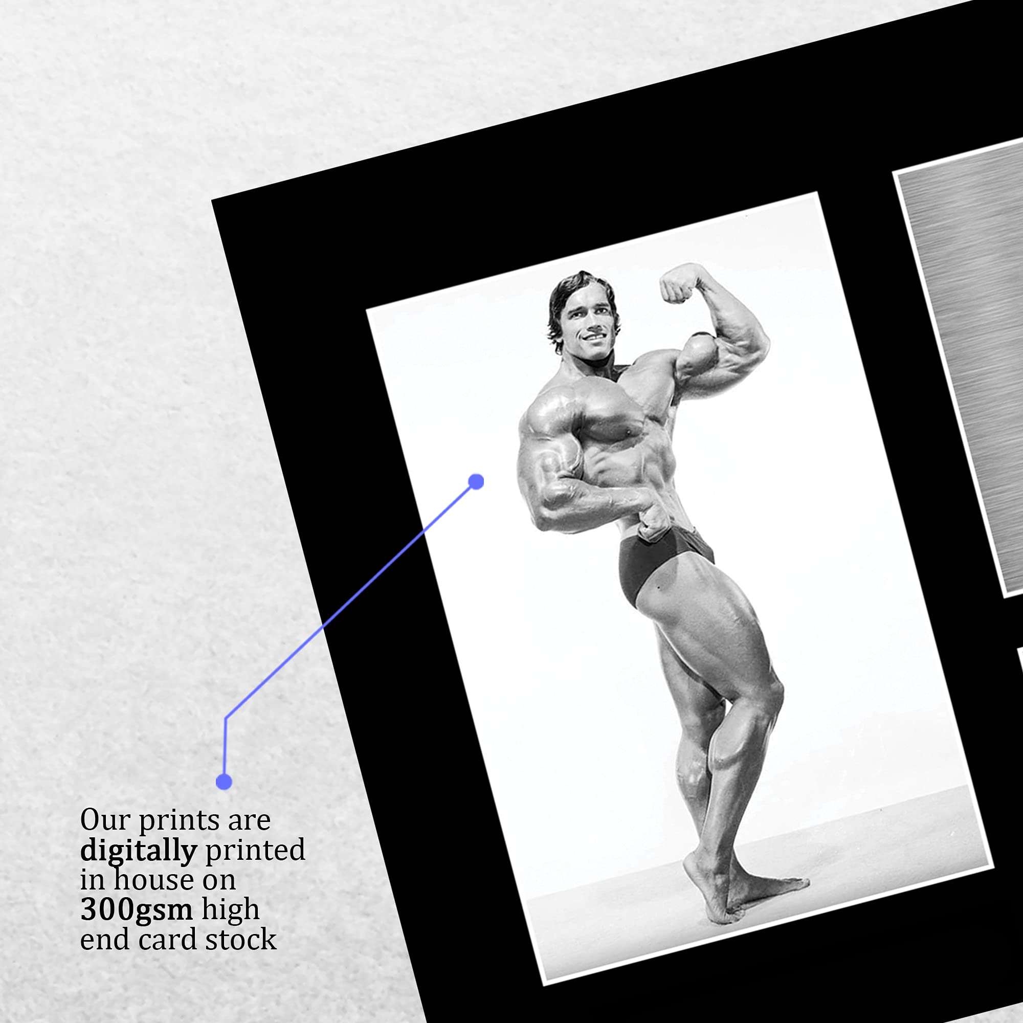 Poster Incorniciato A3 Schwarzenegger Mr Olympia - Autografo Stampato, Regalo Per Fan