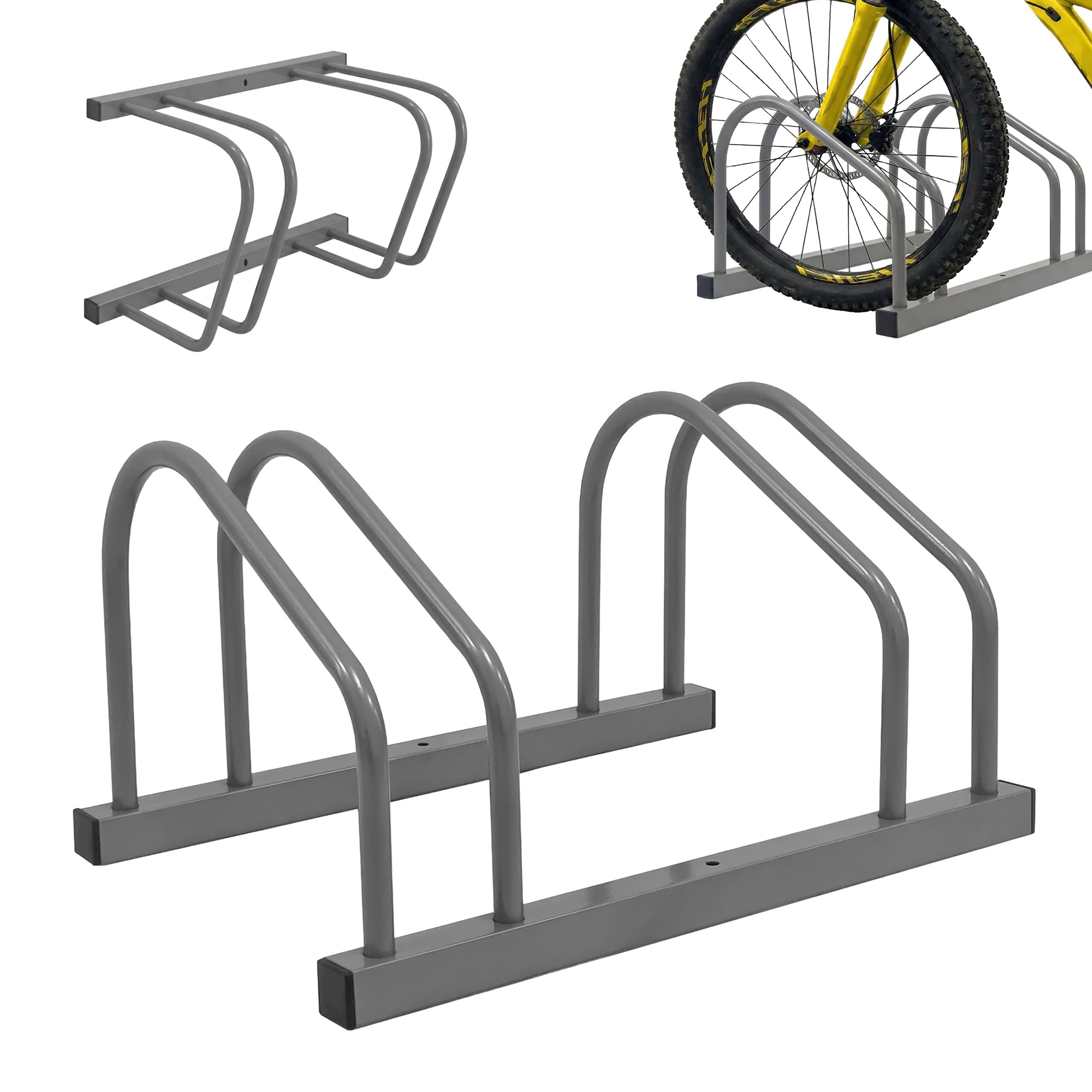 Soporte bicis para suelo y pared que optimiza el espacio de tu patio o garaje