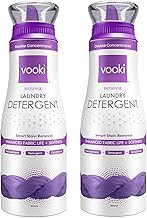 Vooki Double Concentrated BioSense Laundry Detergent for Stain Removal, Enhanced Fabric Life & Softness, Gentle on Sensitive Skin (801 ml,Pack of 2)-1600ml