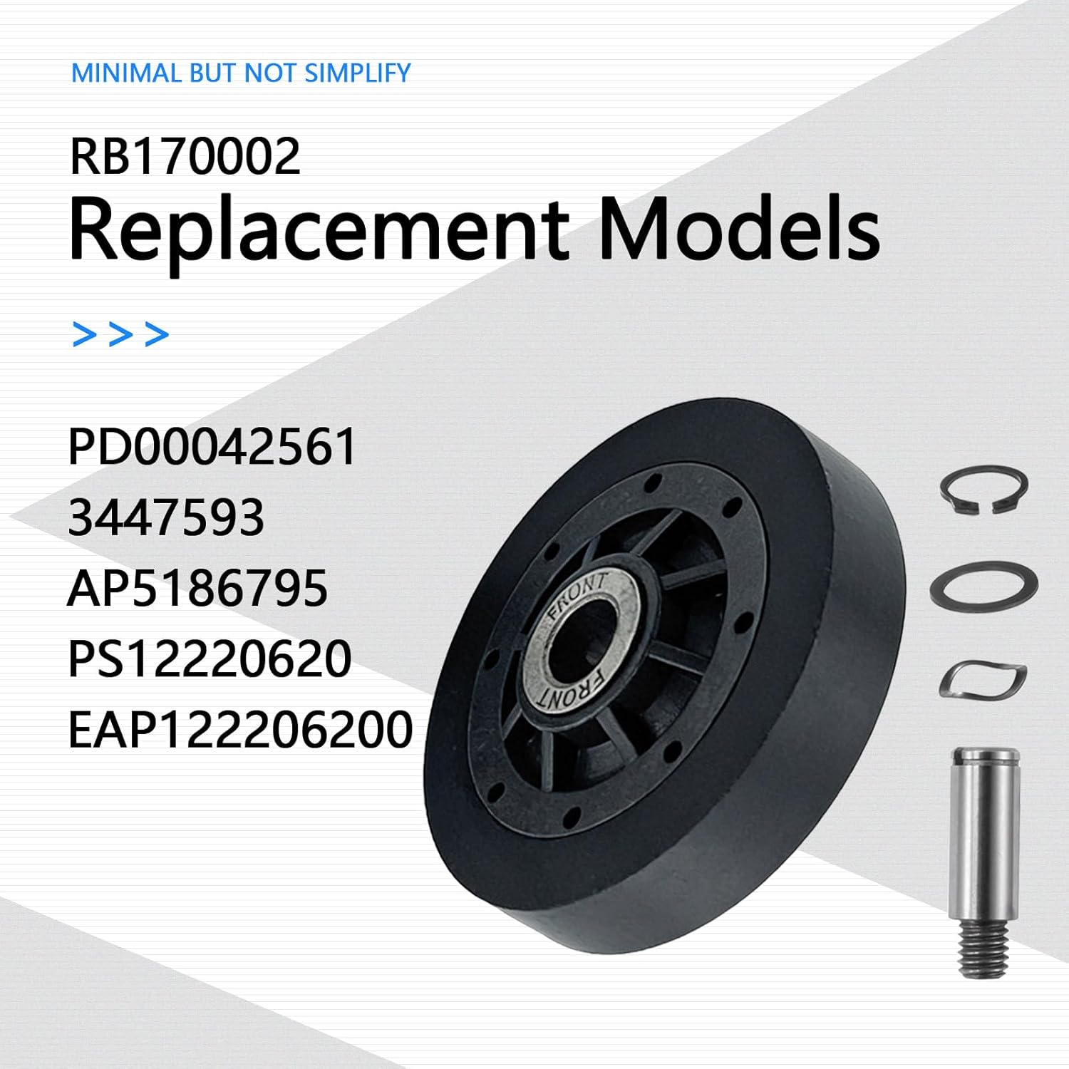 Part# RB170002 Dryer Roller Kit Compatible with speed-queen & all-iance ADE32FSS431AN01 ADE3SRGS177TW01