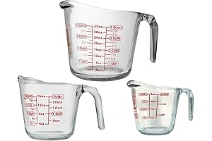3-Piece Glass Measuring Cup Set, Anchor Hocking