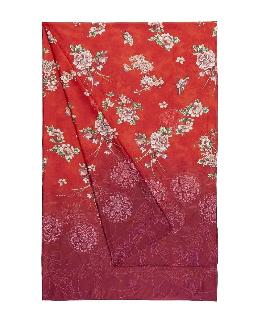 Bassetti ESPERIDI 9333364 Foulard 100% Cotton R1 270 x 270 cm Red