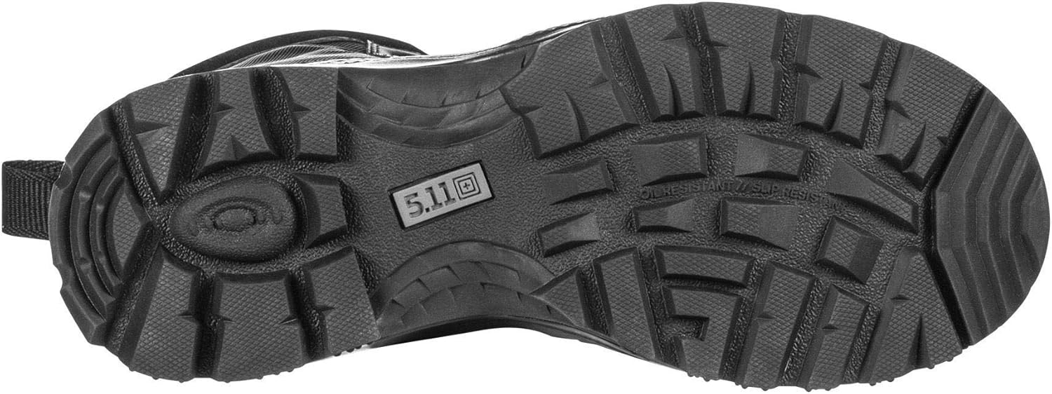 Vista 5 de 511 ATAC 20 - Botas de combate militares tácticas con cremallera lateral de 8 pulgadas estilo 12403 color negro