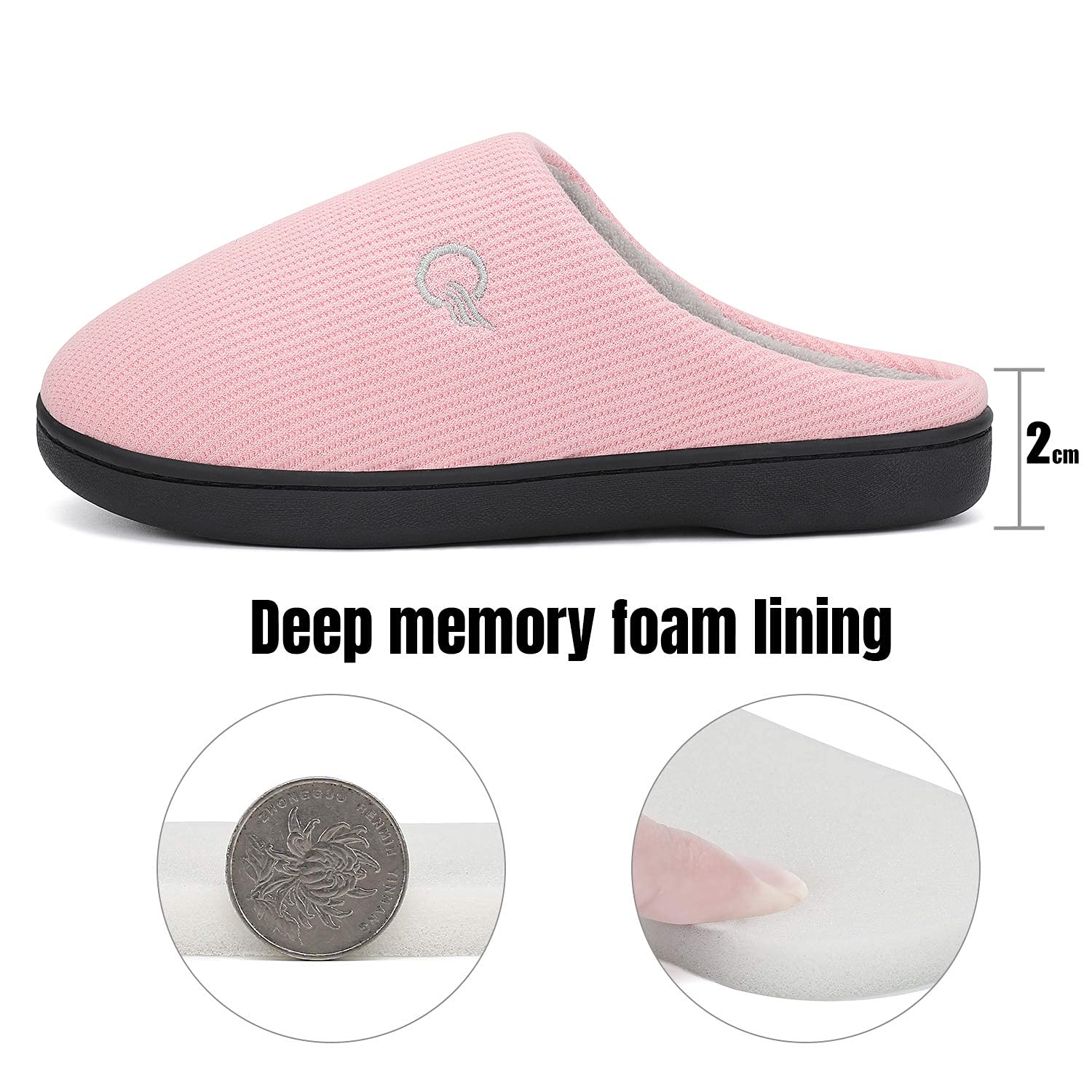 Mishansha Pantofole Uomo in Memory Foam da Donna Pantofole Morbide e Calde per la Casa Taglia 36-47 EU