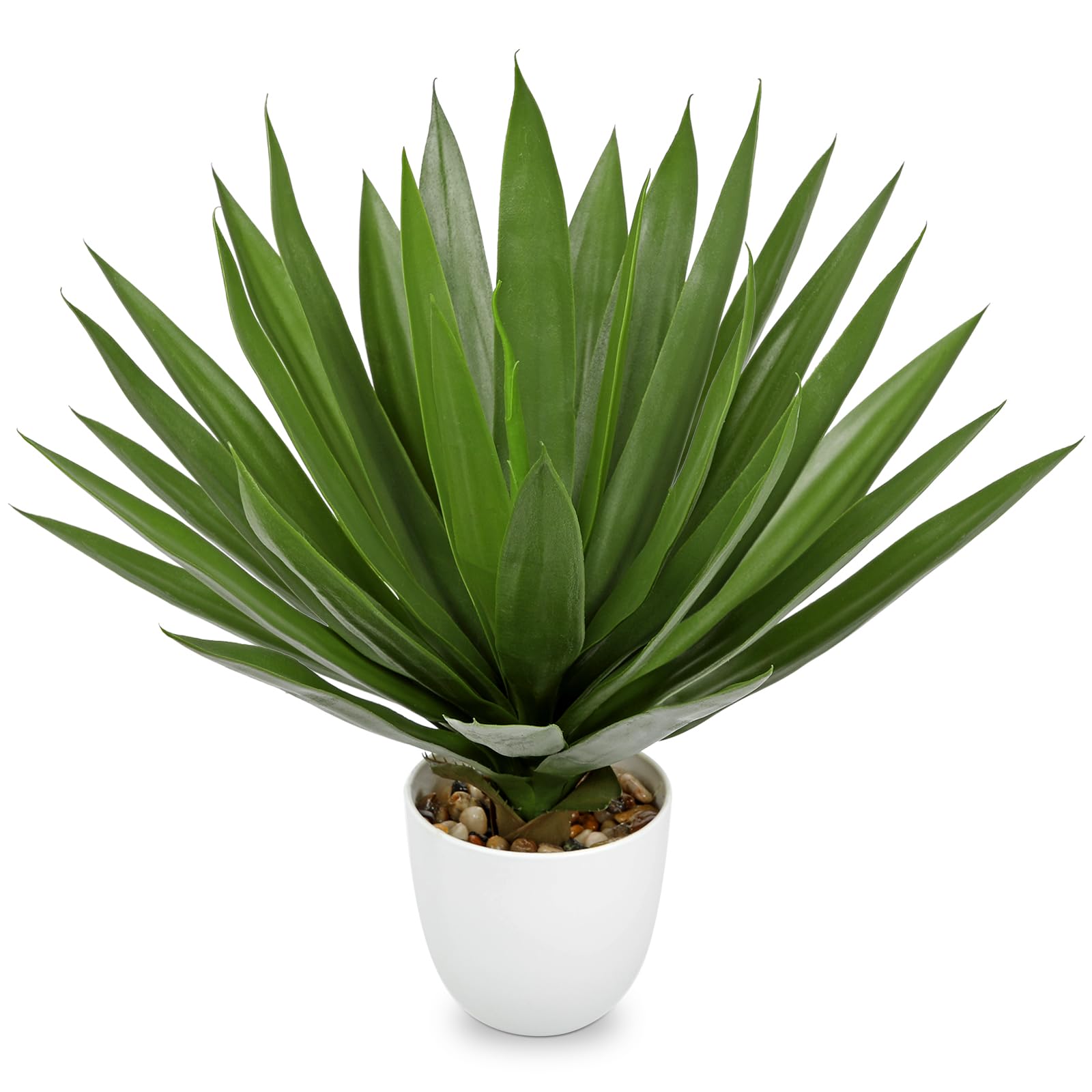 Fake Agave Plants 16 Inch Tall Artificial Yucca Plant