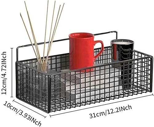 Miniatura 7 de Estante adhesivo  Organizador de pared de baño  Estante de almacenamiento de ducha sin taladro  Cesta montada en la pared para artículos de tocador