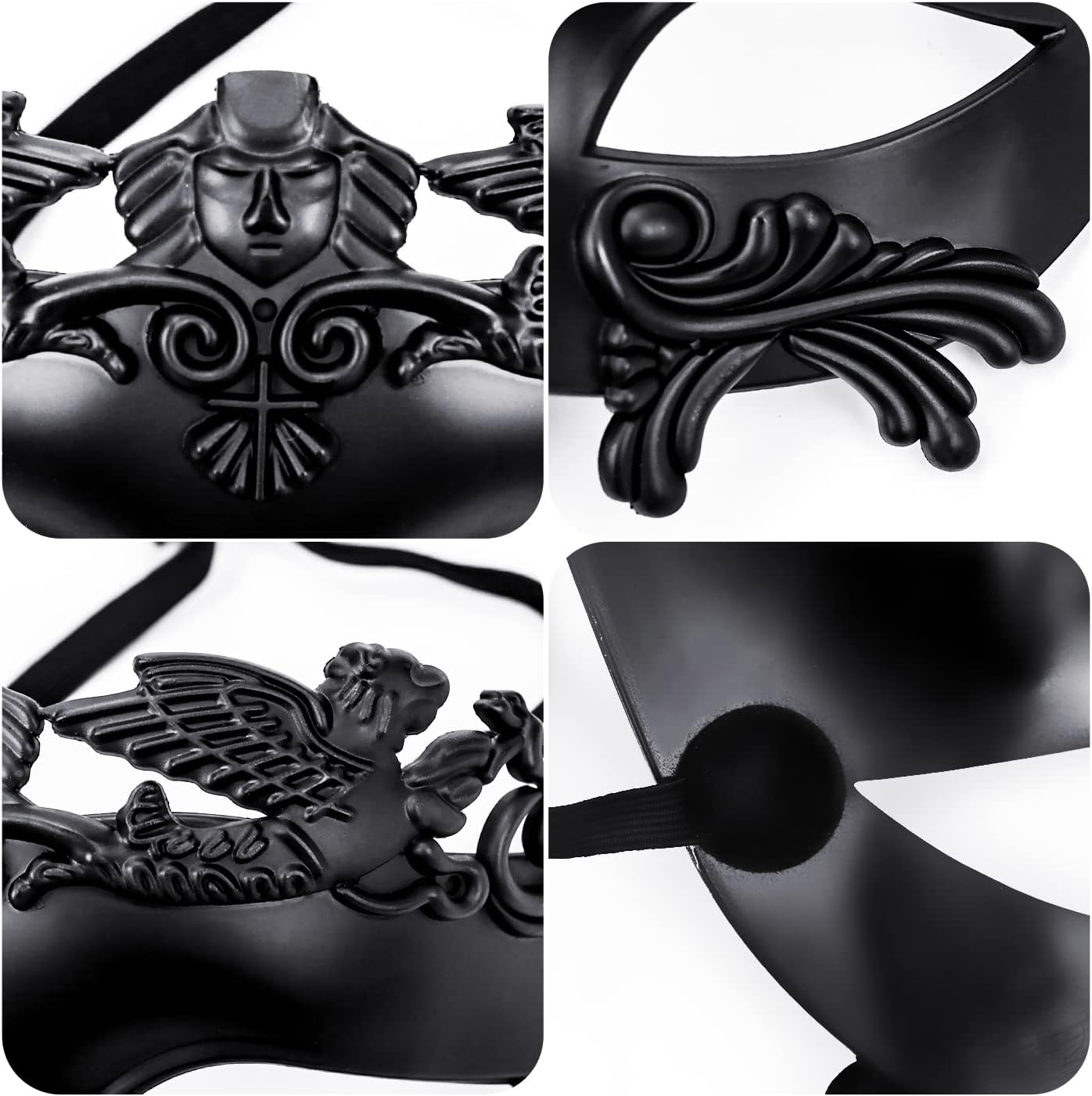 KEFAN Greek Roman Masquerade Mask Halloween Mask Venetian Mardi Gras Mask for Men - Image 7