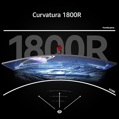 Miniatura 4 de INNOCN Monitor curvo para juegos de 49" 144Hz Ultrawide 329 WDFHD 3840 x 1080P, R1800, 99% sRGB, HDR400, USB tipo C, DisplayPort, HDMI, altavoces