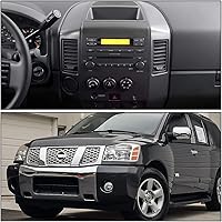 Vista 7 de DNA MOTORING Center Dash Audio A/C Finisher Surround Bisel con altavoz Bisel compatible con 04-06 Titan / 05-06 Armada Panel Lid 682577S000
