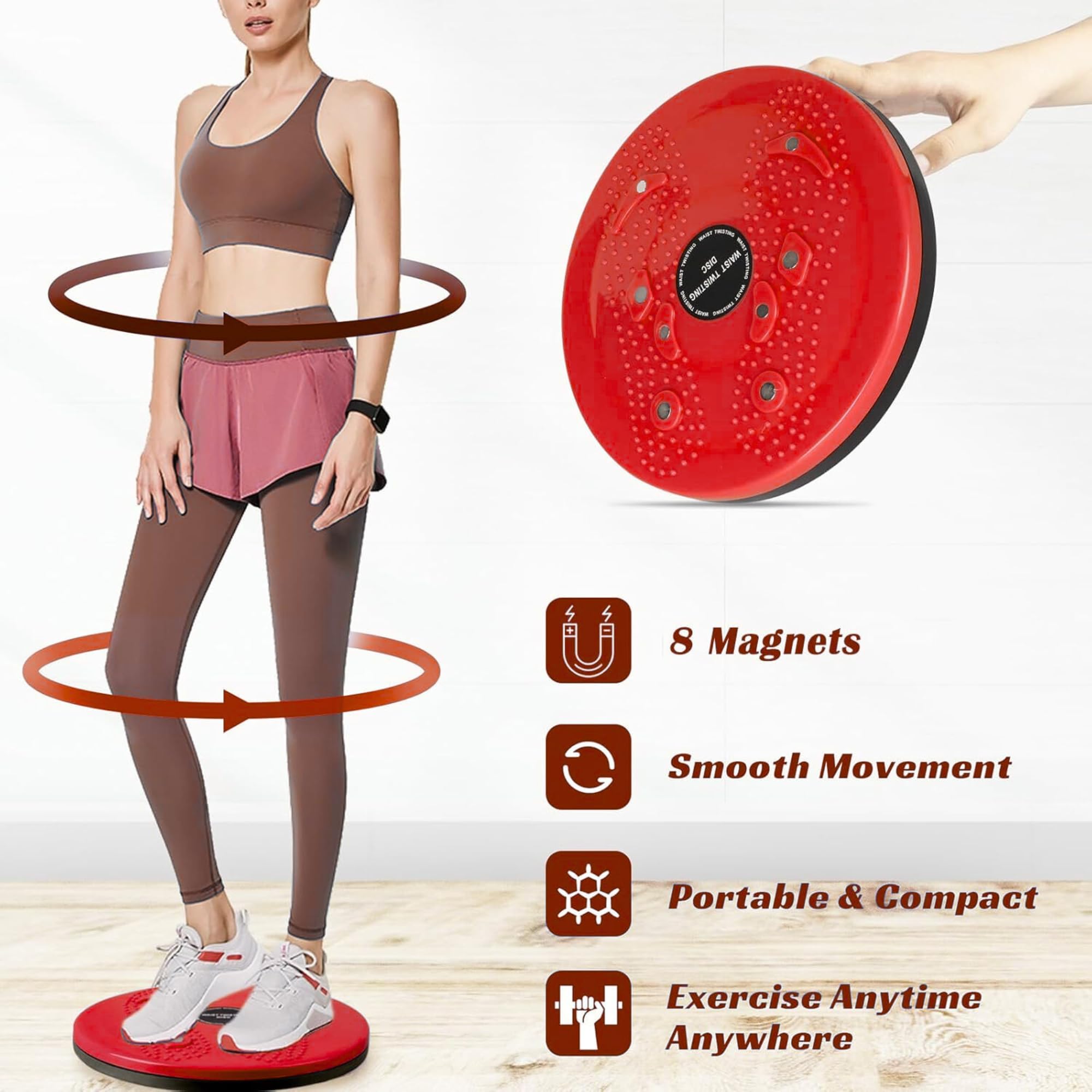 Shopeleven Tummy Twister | Abs Roller & Tummy Shaper for Women & Men | Abdominal ABS Exerciser Body Fat Burner Slimming Machine with Non-Slip Surface 1