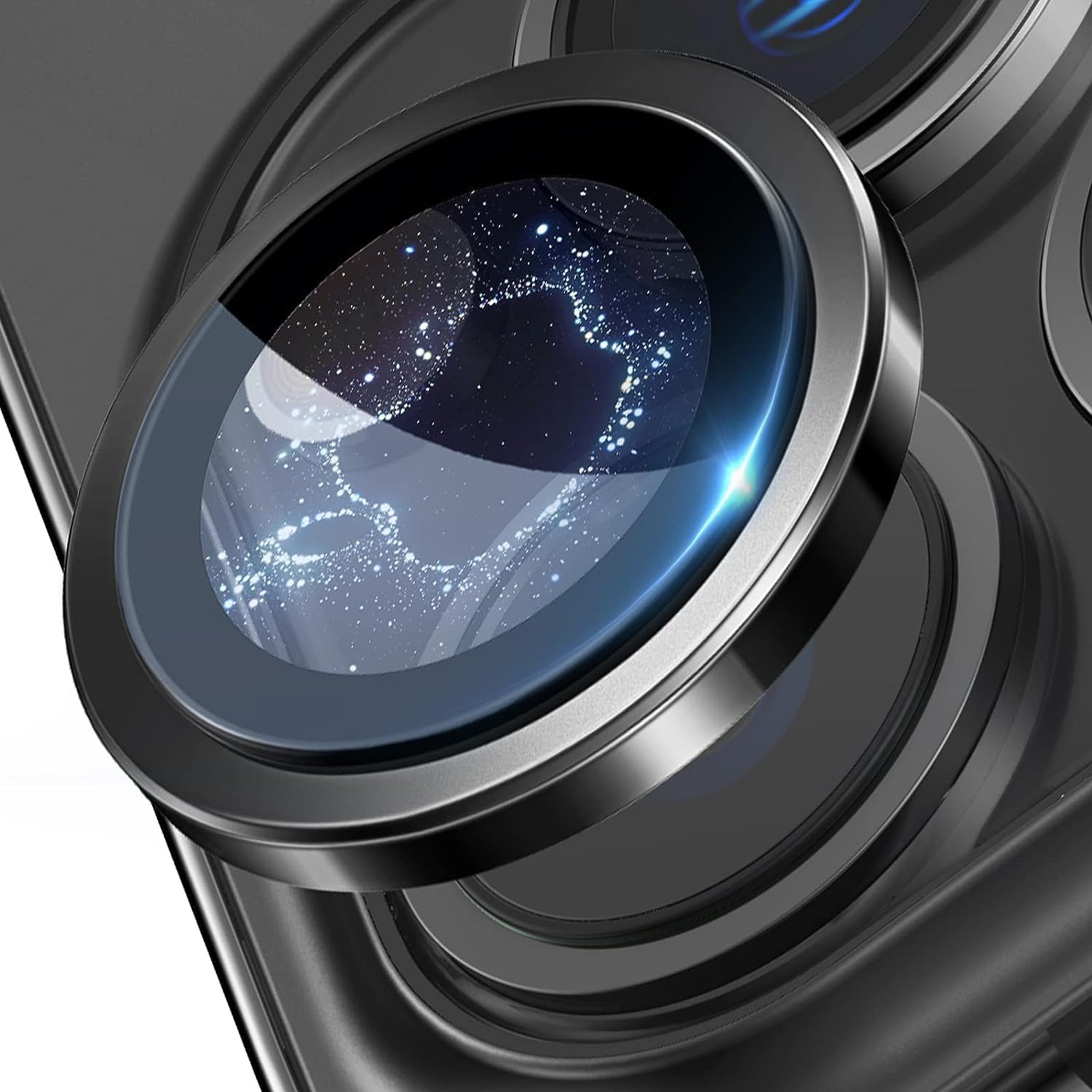 Goton for iPhone 14 Pro Max iPhone 14 Pro Camera Lens Protector, Keep Original Camera HD Glass Metal Camera Lens Screen Cover Film for iPhone 14 Pro Max / 14 Pro Accessories Black