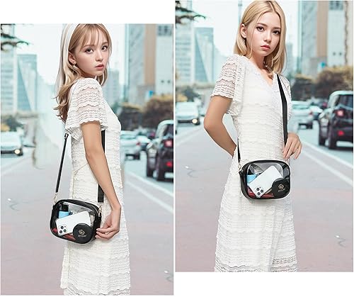 Miniatura 5 de bolso transparente estadio aprobado Crossbody mujeres pequeños bolsos transparentes para actividades de concierto bolso transparente