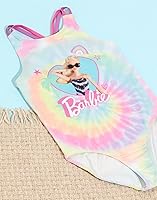 Vista 2 de Barbie Traje de baño para niñas y niños con logotipo de muñeca Tie Dye