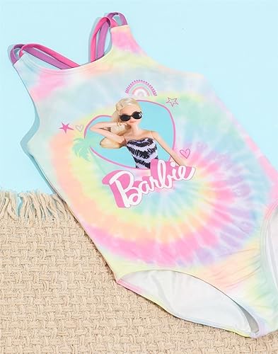 Miniatura 2 de Barbie Traje de baño para niñas y niños con logotipo de muñeca Tie Dye