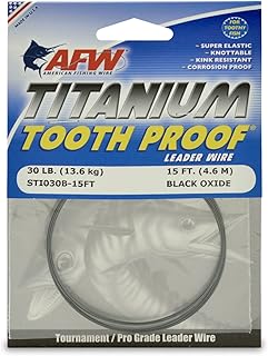 American Fishing Wire Titanium Tooth Proof Single Strand Leader Wire