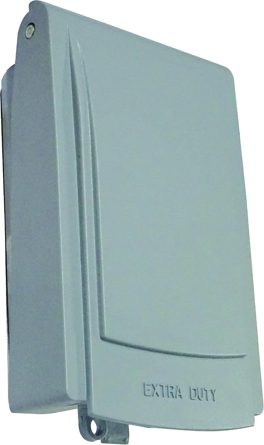 1-Gang Slim Extra Duty Vertical While In Use Cover, Weatherproof, Durable Nonmetallic, Ultra Low Profile, Gray