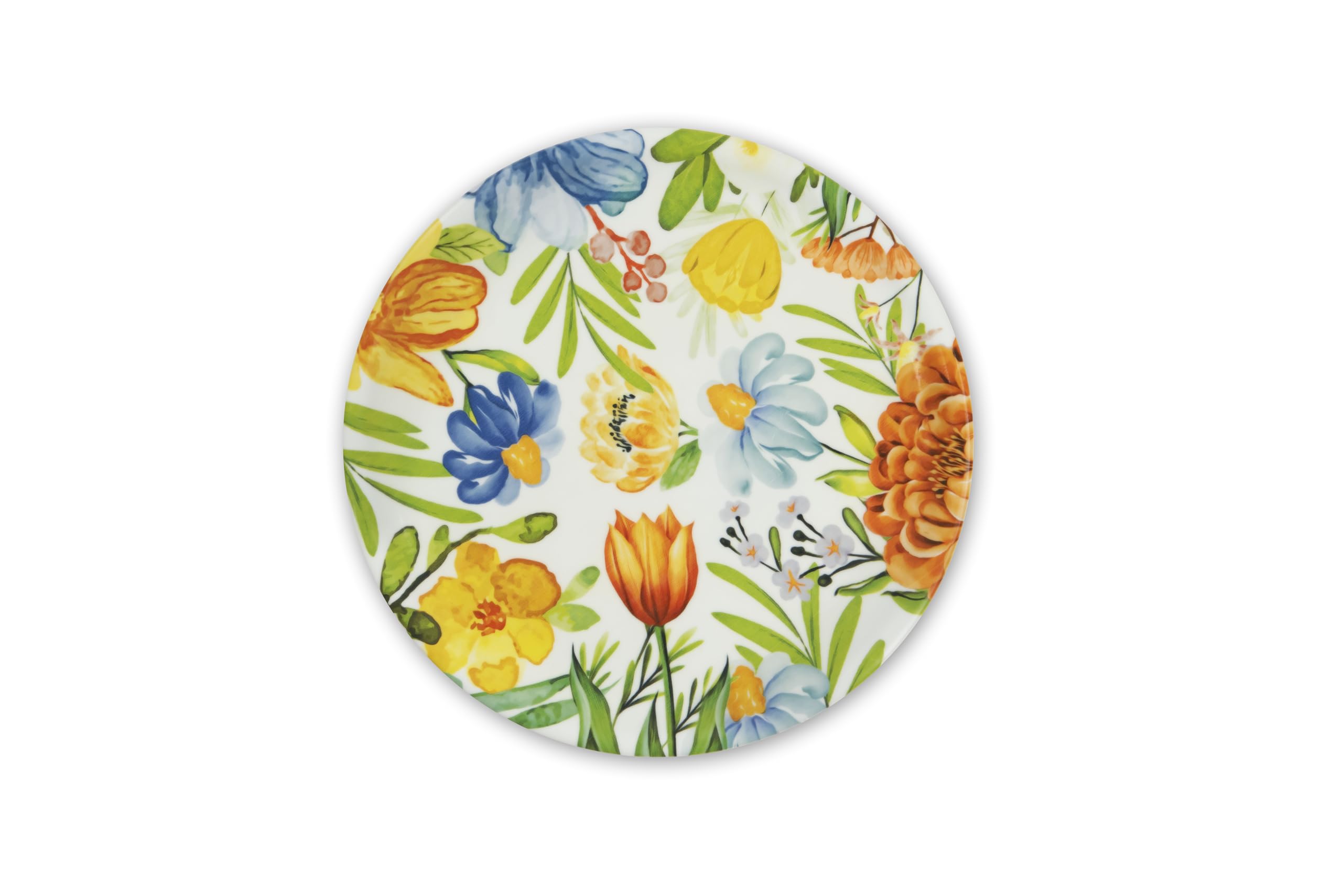 Excelsa Blooming Set 6 Piatti Pizza, Diametro 31 Cm., Porcellana, Multicolore