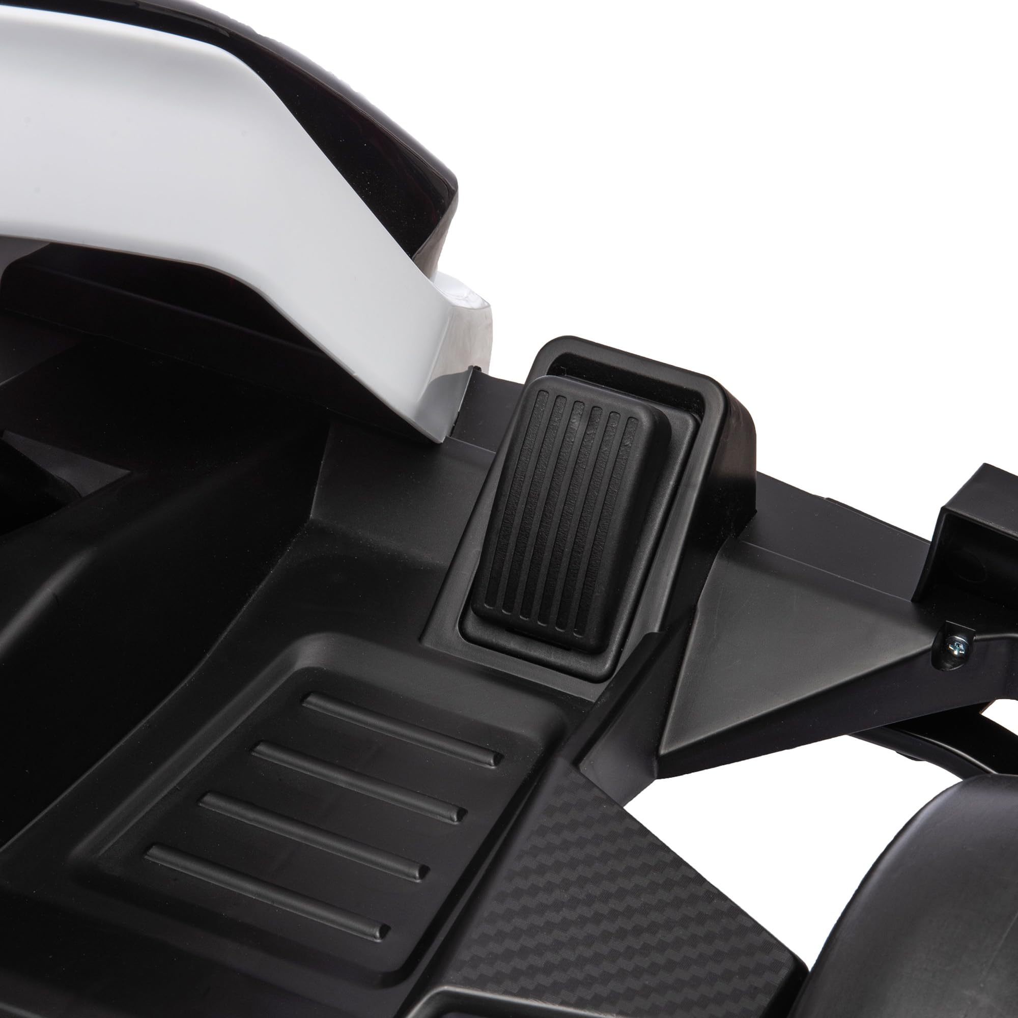 HOMCOM Go Kart Elettrico Bambini 24V 2 Motori Drift Sedile Regolabile Bianco