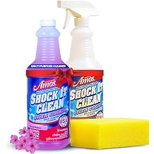 Professor Amos Shock It Clean MultiPurpose Cleaner Double Strength Concentrate All Purpose Carpet, Jewelry, Upholstery, Leather, Stain Remover & Floor Cleaner Spring Breeze 32 Oz