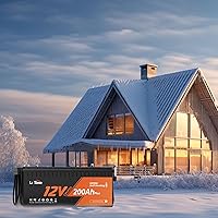 Vista 8 de Litime 12V 200Ah Plus LiFePO4 Lithium Battery, Self-Heating & Low Temperature, 2560Wh Energy, Built-in 200A BMS, 4000+ Deep Cycles for RV Home