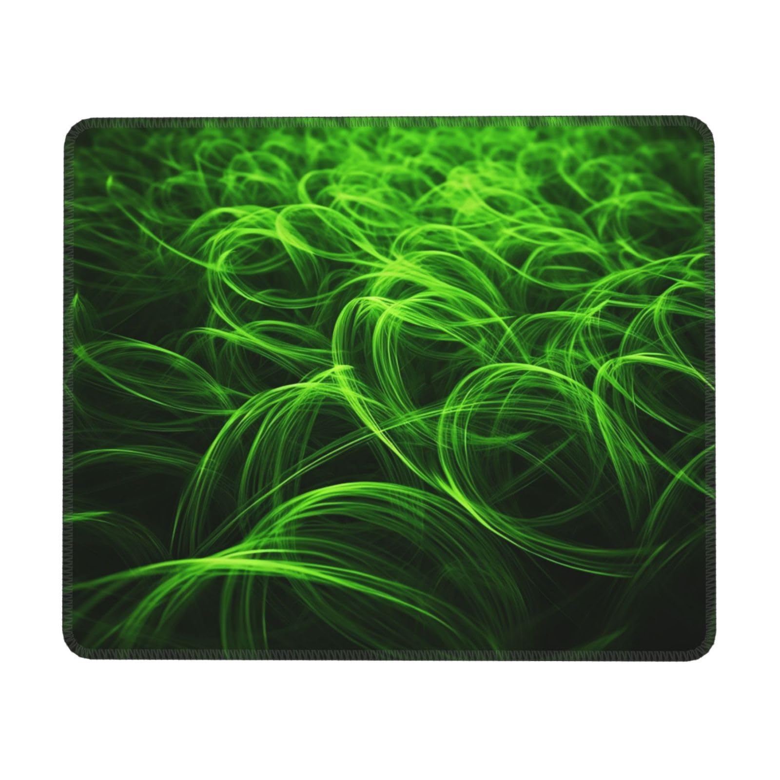 Quadratisches Mauspad Mit Gras-Muster – Rutschfeste Gummi-Unterseite, 240x200 Mm