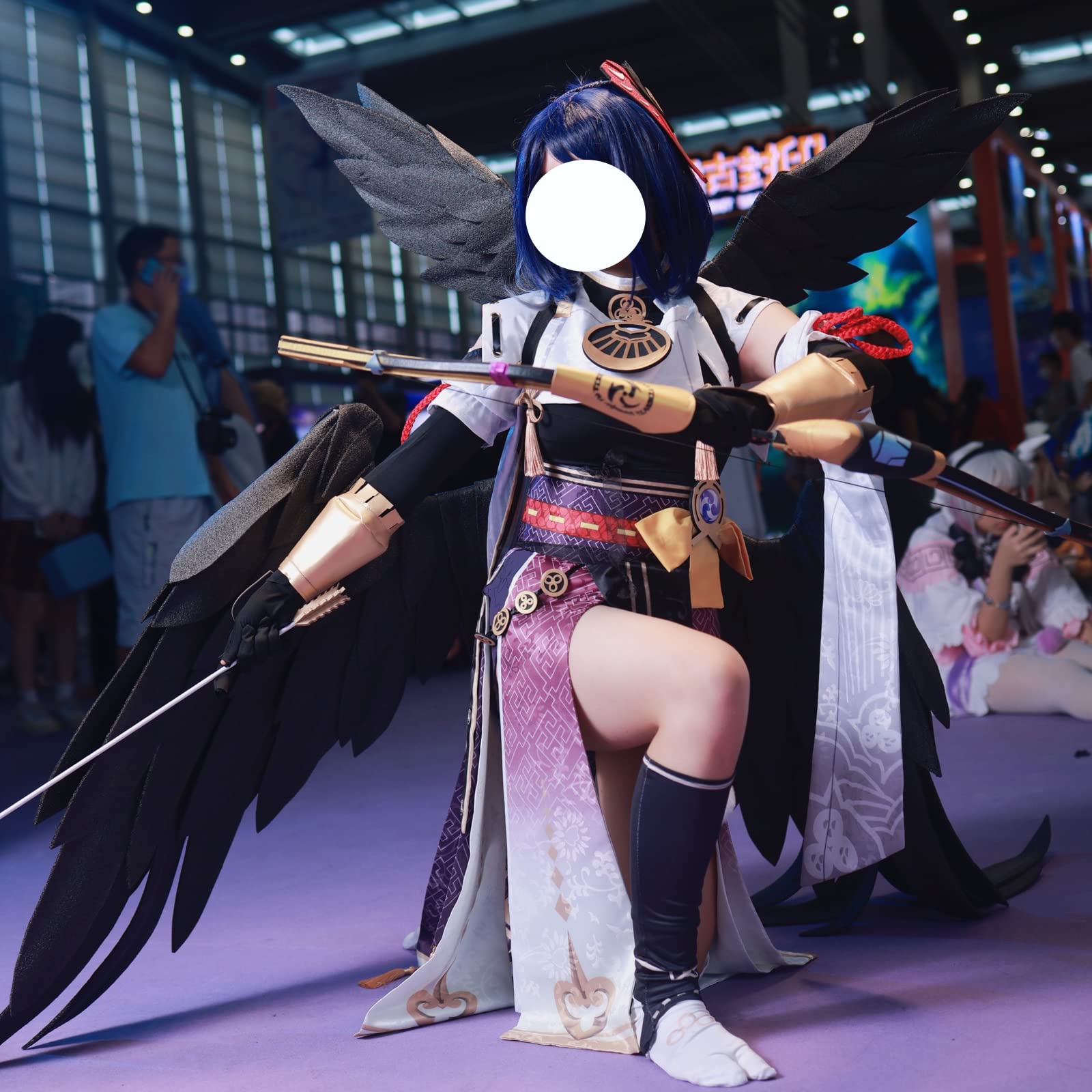 Amazon.co.jp: 原神 九条裟羅 コスプレ 翼 羽 コスプレ道具 手作り