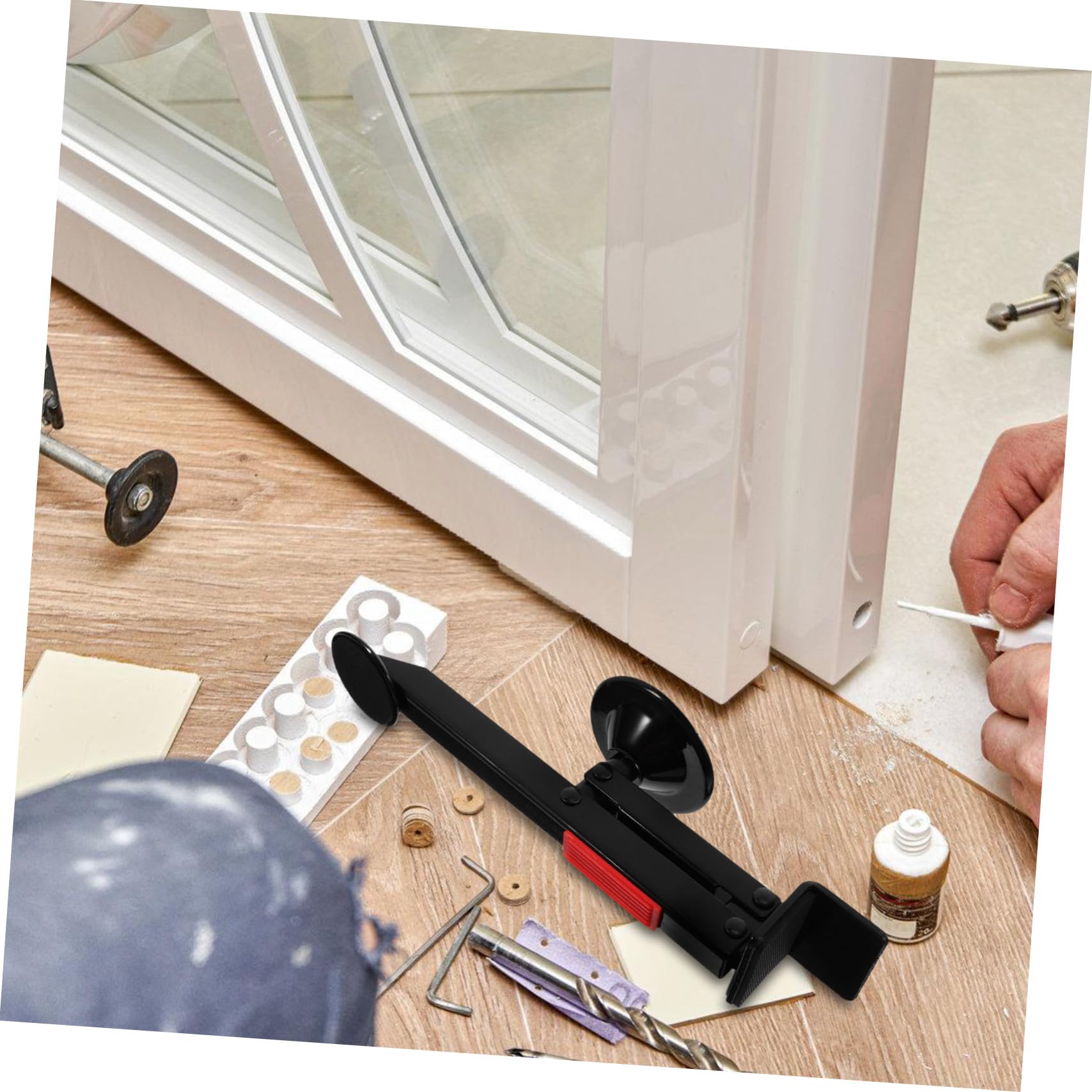 Hemobllo Attrezzo Per Sollevare Porte a Pedale Per Installazione Porte in Legno, Strumento Di Sollevamento Porta Pesante Per Falegnami, Utensile Manuale Per Installatori Professionali