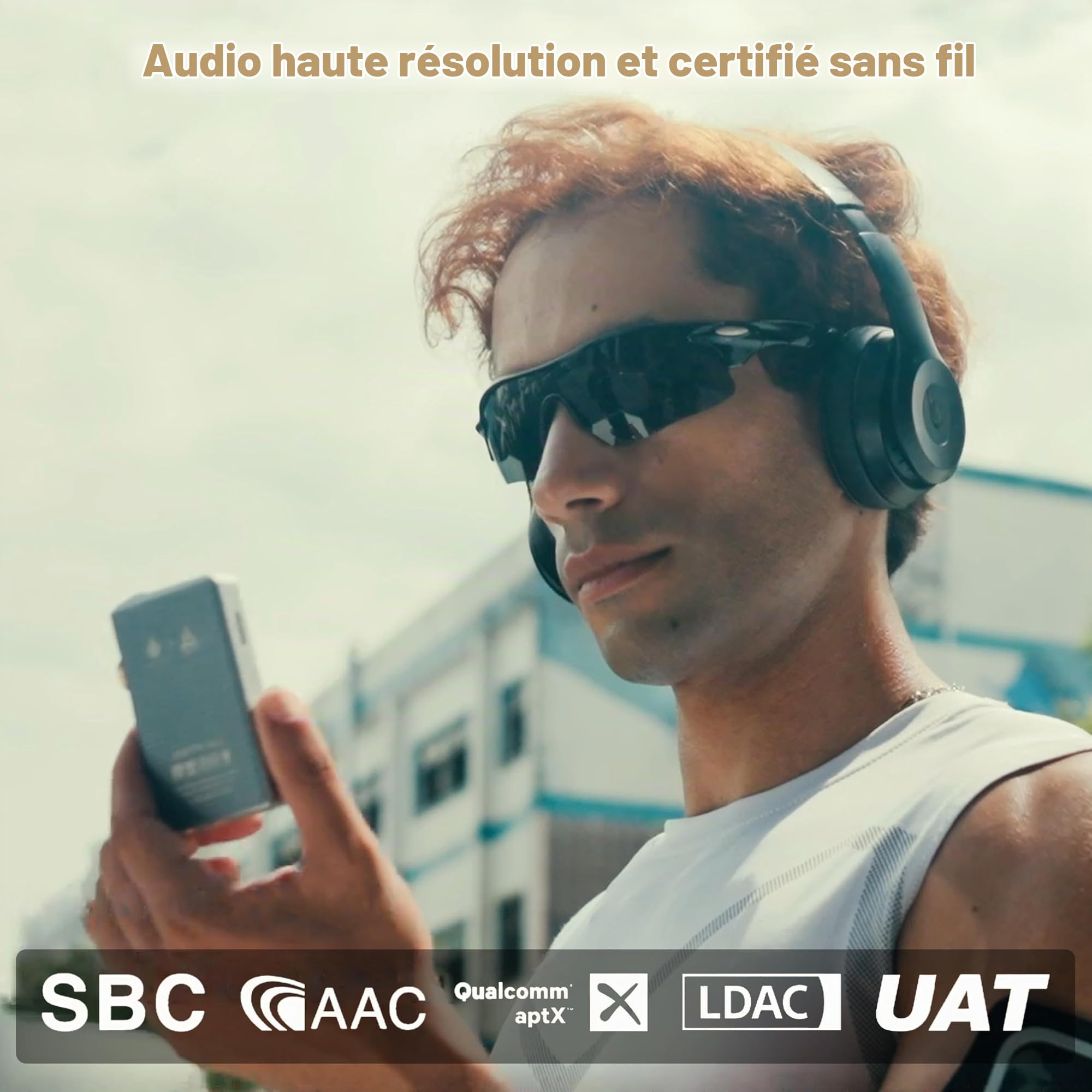 Hidizs AP80 Pro Max Lecteur MP3 Bluetooth, Hi-Res Streaming DLNA & AirPlay WiFi 2,4G, Double Puce DAC ESS9219C Baladeur Audiophile, Décodeur MQA 16X et Natif DSD256 & 32bit/384kHz PCM, Blue