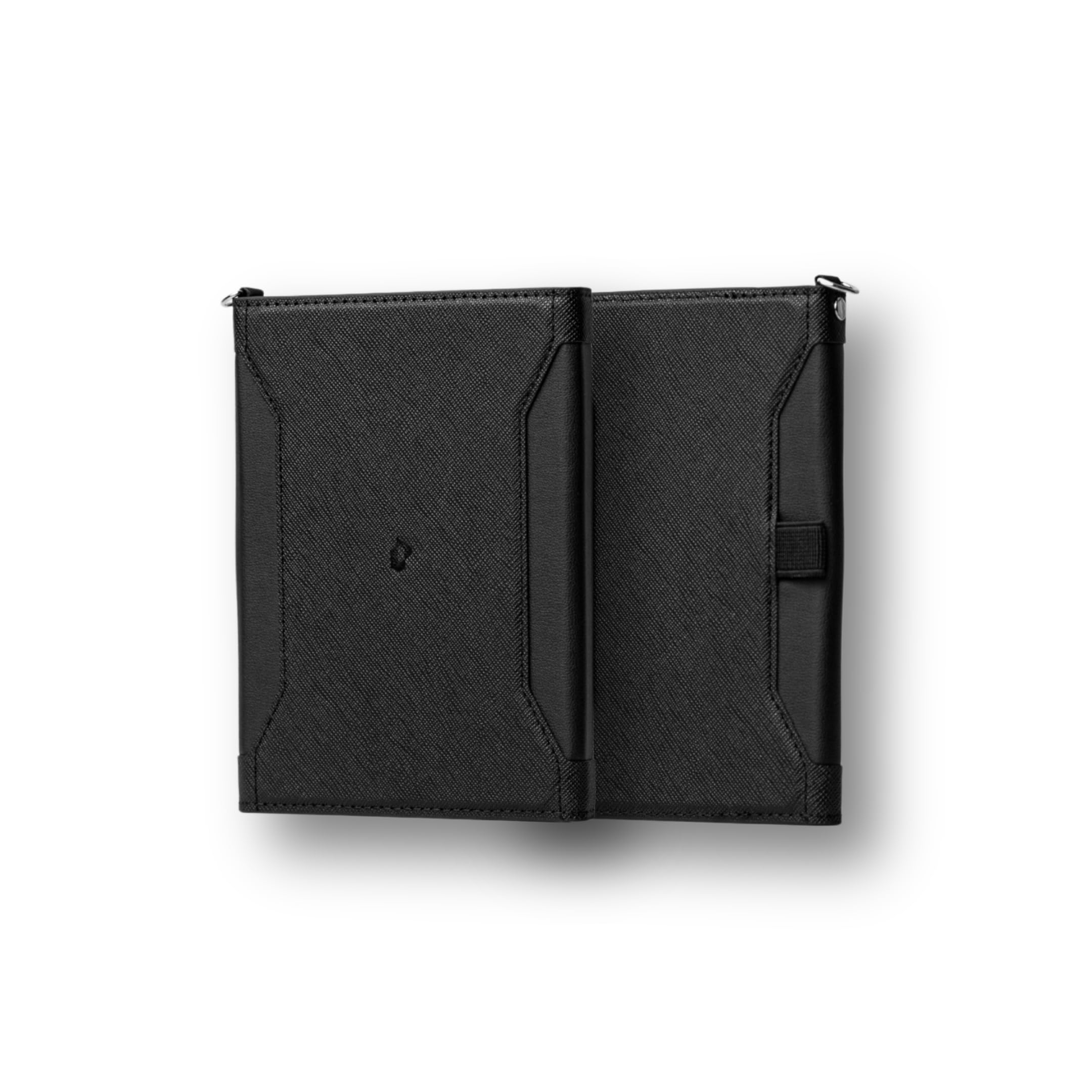 Demy Vegan Leather Passport Card Holder Passport Wallet Travel Documents Organizer Protector Passport Holder Travel Accessories with RFID Blocking Technology SIM Card Pin Included - Black-image-18