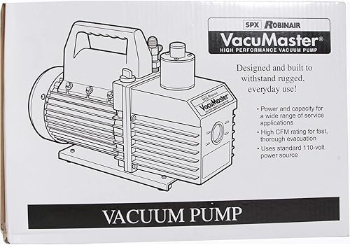 Miniatura 4 de Robinair (15800) VacuMaster Economy, bomba de aspiradora2 tiempos, 8CFM